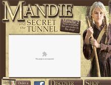 Tablet Screenshot of mandieandthesecrettunnel.com